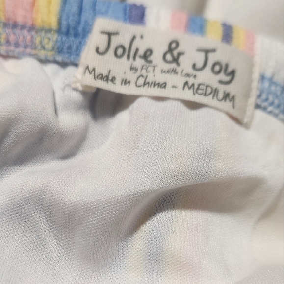 Jolie & Joy 2 pc Striped Ruched Top & Ruffle Skirt - Picture 7 of 7